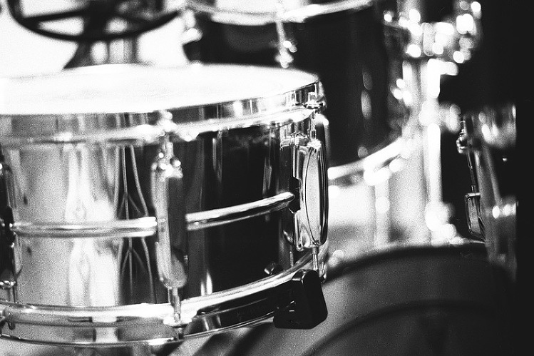 Black and White Drumset